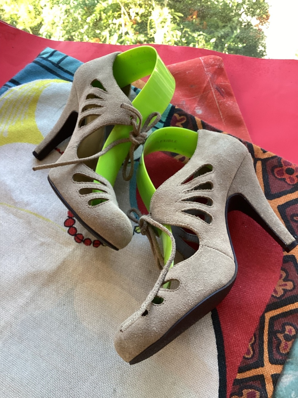 Crown Vintage suede heels